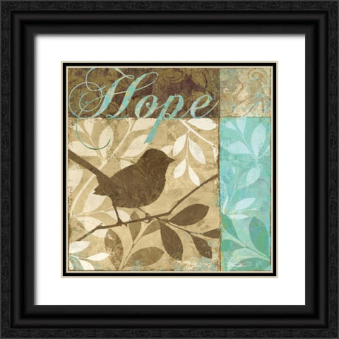 Hope Black Ornate Wood Framed Art Print with Double Matting by Mallett, Keith