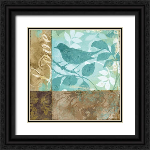 Love Black Ornate Wood Framed Art Print with Double Matting by Mallett, Keith