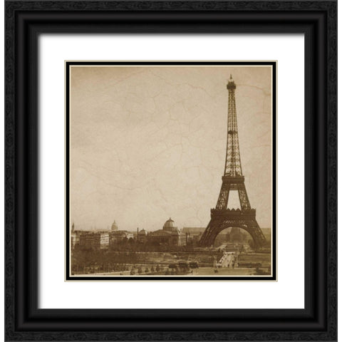 Historical Paris Black Ornate Wood Framed Art Print with Double Matting by Atria, Cristin