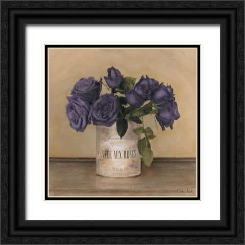 Royal Roses Black Ornate Wood Framed Art Print with Double Matting by Atria, Cristin
