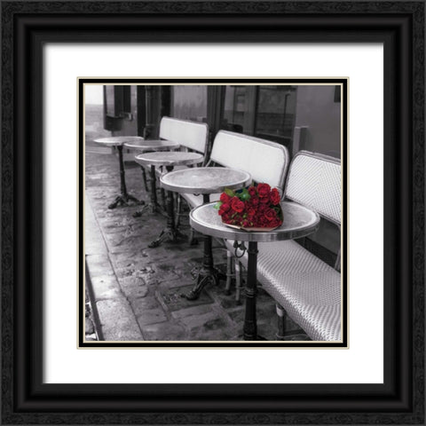 Say It With Flowers II Black Ornate Wood Framed Art Print with Double Matting by Frank, Assaf