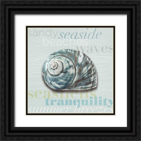 Beach Collection I Black Ornate Wood Framed Art Print with Double Matting by Venter, Tandi