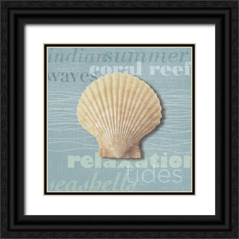 Beach Collection III Black Ornate Wood Framed Art Print with Double Matting by Venter, Tandi