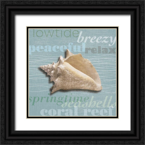 Beach Collection IV Black Ornate Wood Framed Art Print with Double Matting by Venter, Tandi