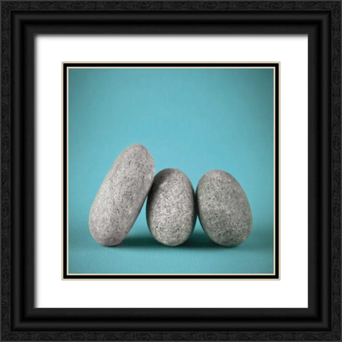 Rock Art III Black Ornate Wood Framed Art Print with Double Matting by Frank, Assaf