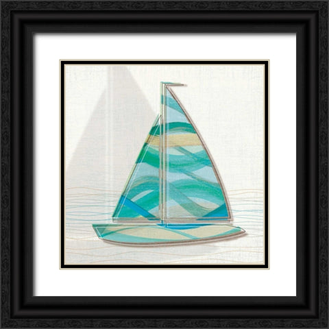 Smooth Sailing II Black Ornate Wood Framed Art Print with Double Matting by Venter, Tandi