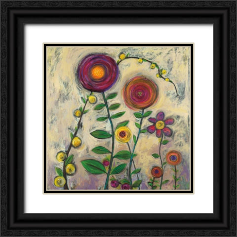 Spring Fling II Black Ornate Wood Framed Art Print with Double Matting by Eider, Georgia