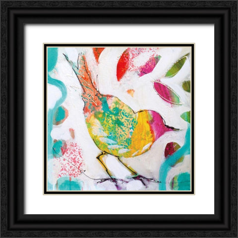 Petite Bird IV Black Ornate Wood Framed Art Print with Double Matting by Brooks, Amanda J.