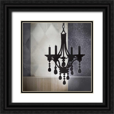 Crystal Light I Black Ornate Wood Framed Art Print with Double Matting by Noah