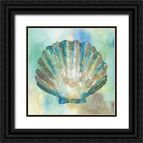 Sand I Black Ornate Wood Framed Art Print with Double Matting by Fontaine, Stephane