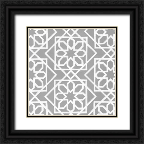 Latticework Tile III Black Ornate Wood Framed Art Print with Double Matting by Smith, Hope
