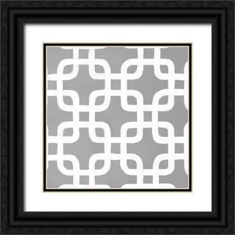 Latticework Tile IV Black Ornate Wood Framed Art Print with Double Matting by Smith, Hope