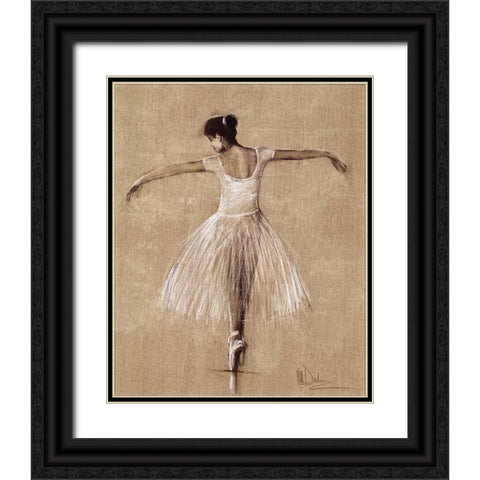 Bourees I Black Ornate Wood Framed Art Print with Double Matting by Dulon, Mary