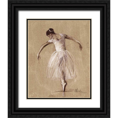 Bourees III Black Ornate Wood Framed Art Print with Double Matting by Dulon, Mary