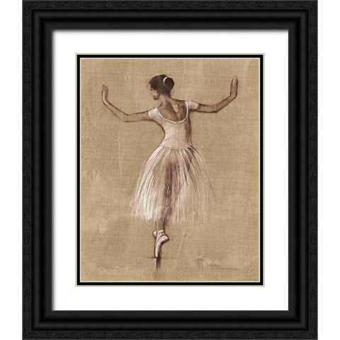 Bourees IV Black Ornate Wood Framed Art Print with Double Matting by Dulon, Mary