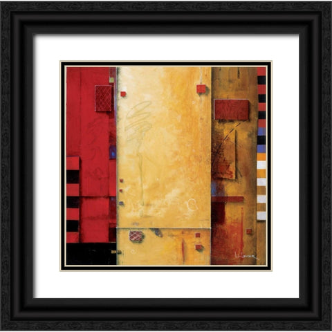 Joie de Vie Black Ornate Wood Framed Art Print with Double Matting by Li-Leger, Don