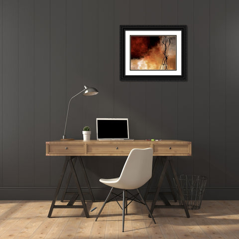 Autumn Song Black Ornate Wood Framed Art Print with Double Matting by Maitland, Laurie