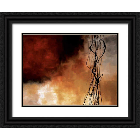 Autumn Song Black Ornate Wood Framed Art Print with Double Matting by Maitland, Laurie