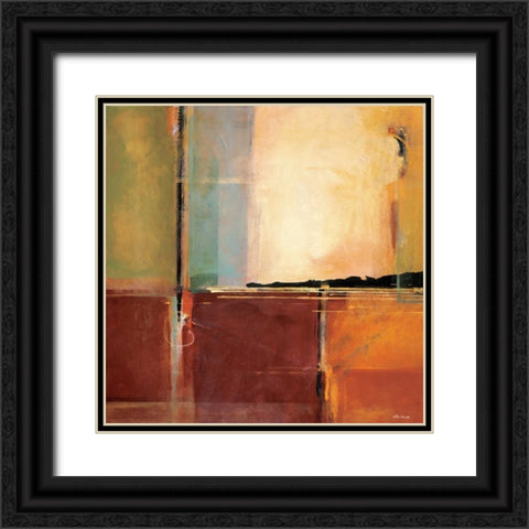 Breakers Black Ornate Wood Framed Art Print with Double Matting by Li-Leger, Noah