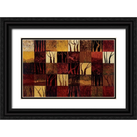 Dark Trees Black Ornate Wood Framed Art Print with Double Matting by Altschuler, Gail