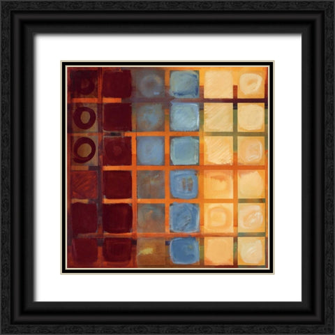 Cubed Black Ornate Wood Framed Art Print with Double Matting by Li-Leger, Noah