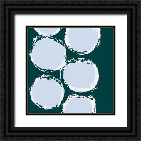 Circular Motion Black Ornate Wood Framed Art Print with Double Matting by Barnes, Natasha