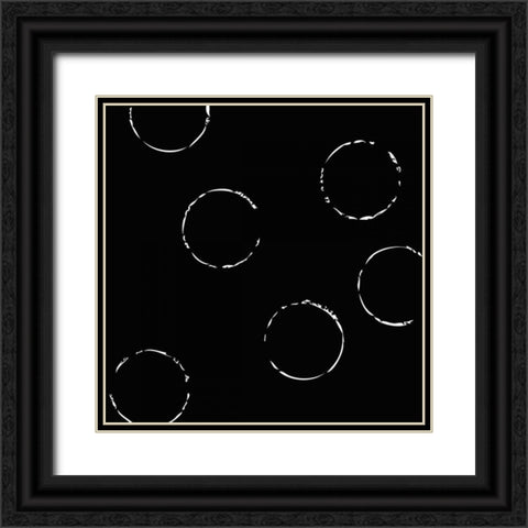 Circular Motion Black Ornate Wood Framed Art Print with Double Matting by Barnes, Natasha