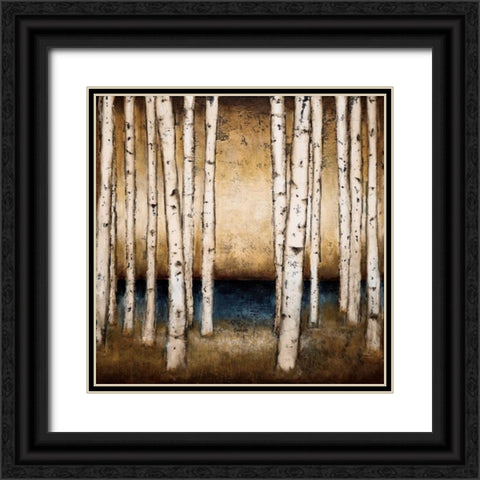 Birch Landing Black Ornate Wood Framed Art Print with Double Matting by St.Germain, Patrick