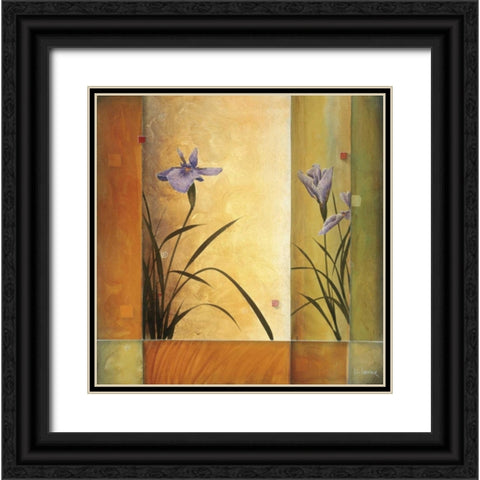 Terra Cotta Garden Black Ornate Wood Framed Art Print with Double Matting by Li-Leger, Don