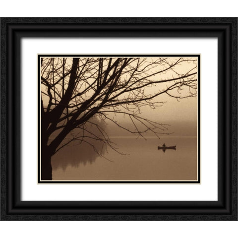 Quiet Seclusion I Black Ornate Wood Framed Art Print with Double Matting by Harris, Keith