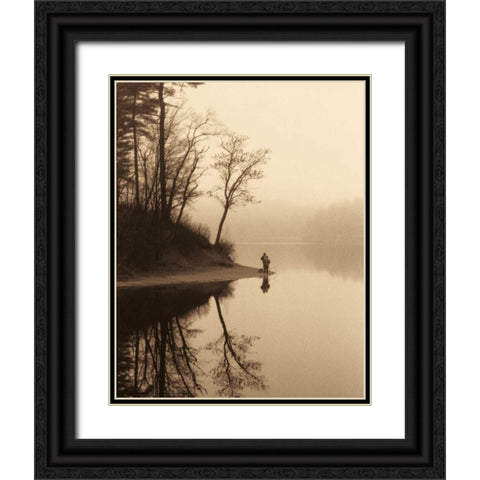 Quiet Seclusion II Black Ornate Wood Framed Art Print with Double Matting by Harris, Keith