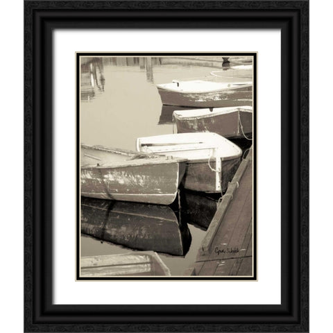 At Rest Black Ornate Wood Framed Art Print with Double Matting by Schick, Cyndi