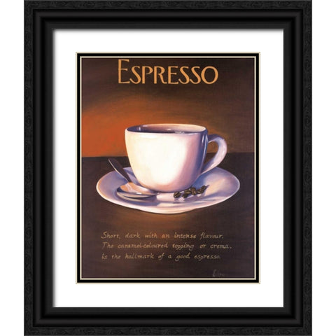 Urban Espresso Black Ornate Wood Framed Art Print with Double Matting by Kenton, Paul