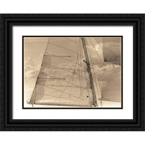 Nautical Dream I Black Ornate Wood Framed Art Print with Double Matting by Stevens, David