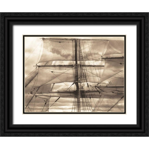 Nautical Dream II Black Ornate Wood Framed Art Print with Double Matting by Stevens, David
