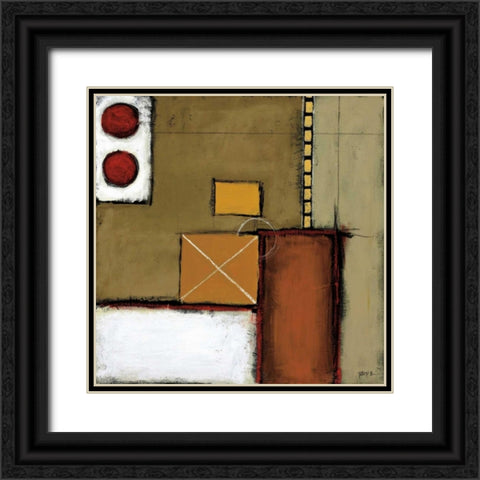 Shaken Black Ornate Wood Framed Art Print with Double Matting by St.Germain, Patrick