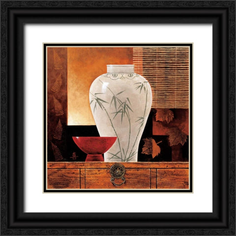 Dynasty I Black Ornate Wood Framed Art Print with Double Matting by Mallett, Keith