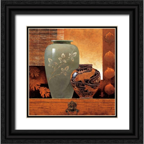 Dynasty II Black Ornate Wood Framed Art Print with Double Matting by Mallett, Keith