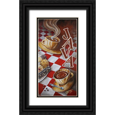 Java Moment Black Ornate Wood Framed Art Print with Double Matting by Grundy, Stephen