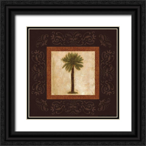Sago Palm Black Ornate Wood Framed Art Print with Double Matting by Mallett, Keith