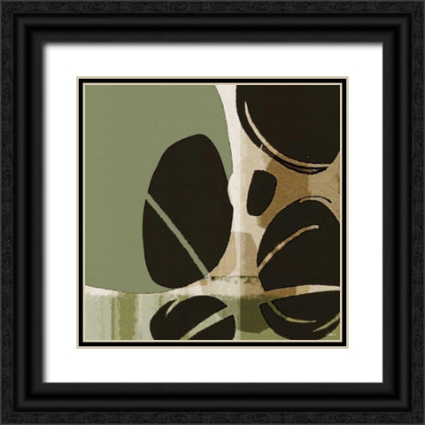 Skipping Stones II Black Ornate Wood Framed Art Print with Double Matting by NOAH