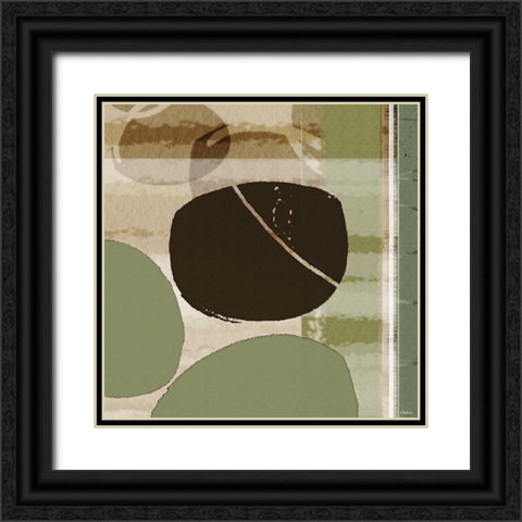 Skipping Stones III Black Ornate Wood Framed Art Print with Double Matting by NOAH