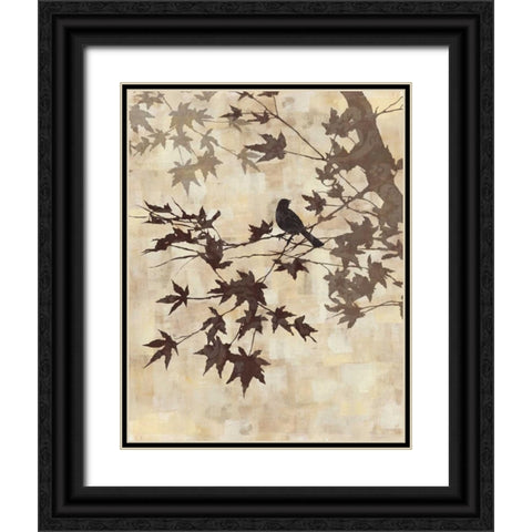 Maple Chorus II Black Ornate Wood Framed Art Print with Double Matting by Mallett, Keith