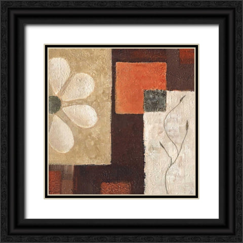 Flower Power I Black Ornate Wood Framed Art Print with Double Matting by Salemink-Roos, Ursula