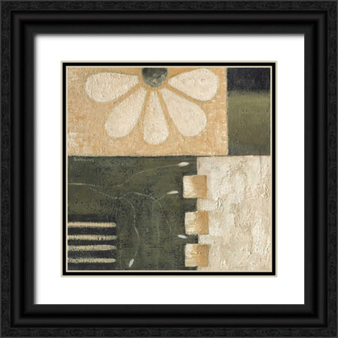 Flower Power II Black Ornate Wood Framed Art Print with Double Matting by Salemink-Roos, Ursula