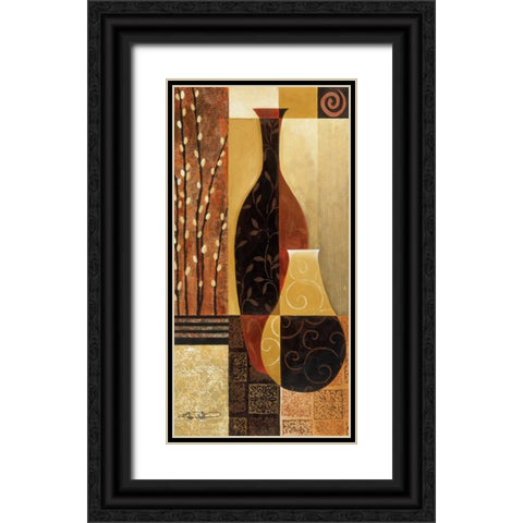 Prelude Black Ornate Wood Framed Art Print with Double Matting by Mallett, Keith