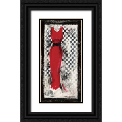 Going Retro I Black Ornate Wood Framed Art Print with Double Matting by Stajan-Ferkul, Andrea