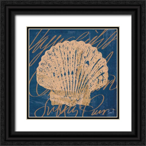 By the Seashore I Black Ornate Wood Framed Art Print with Double Matting by Basil, Jason
