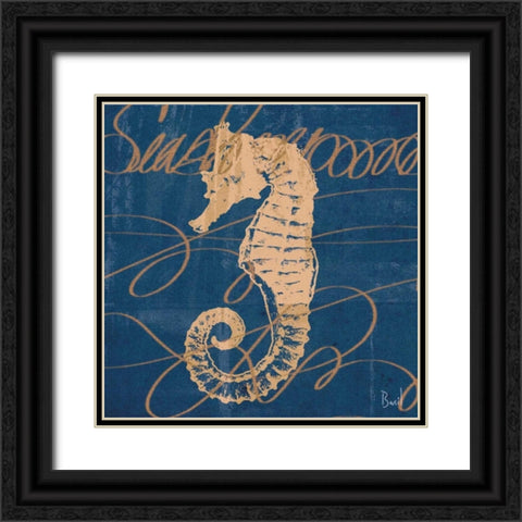 By the Seashore II Black Ornate Wood Framed Art Print with Double Matting by Basil, Jason