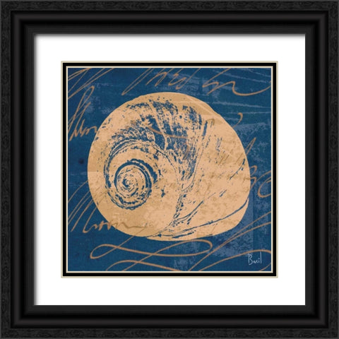 By the Seashore IV Black Ornate Wood Framed Art Print with Double Matting by Basil, Jason